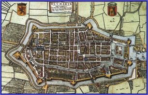 Alkmaar kaart 17eeuw