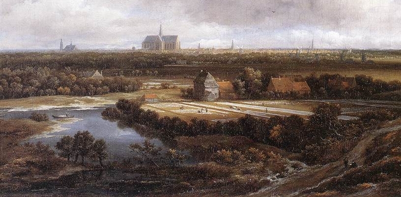 View of Haarlem with Bleaching Grounds c1665 Ruisdael