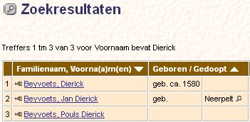 zoekresultaten